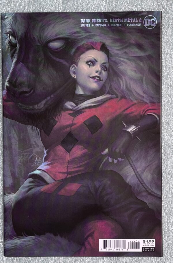 DARK NIGHTS: DEATH METAL - ISSUE #2 - HARLEY QUINN VARIANT COVER BY STANLEY LAU