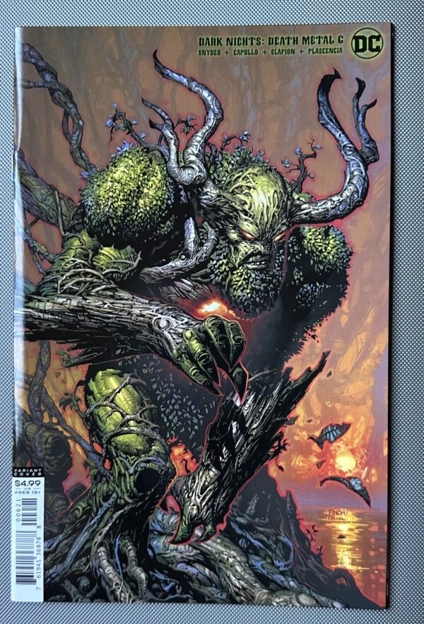 DARK NIGHTS: DEATH METAL - ISSUE #6 - SWAMP THING VARIANT COVER BY FINCH & FIRCHOW