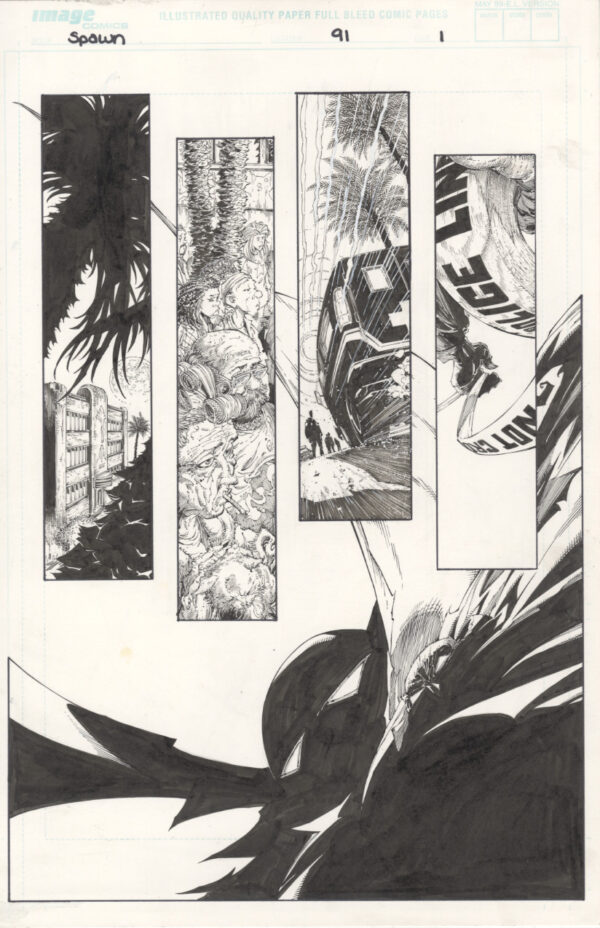 SPAWN - ISSUE 91 - PAGE #1 - ORIGINAL ART PAGE
