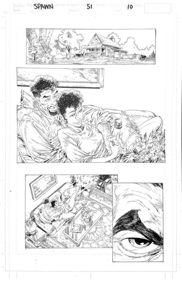 SPAWN - ISSUE 51 - PAGE # 10 - ORIGINAL ART PAGE