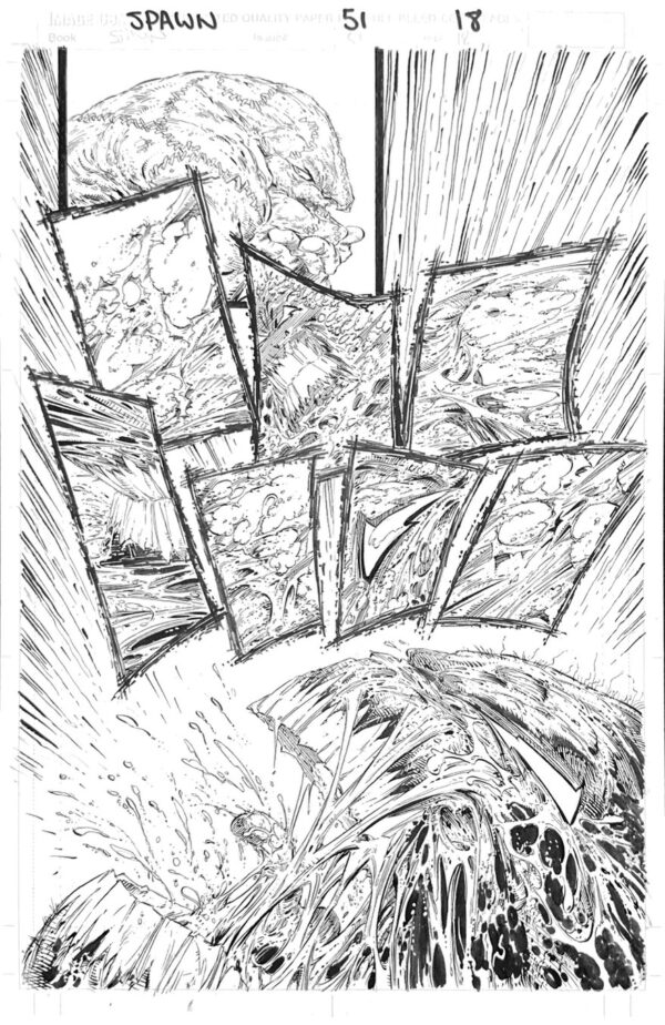 SPAWN - ISSUE 51 - PAGE # 18 - ORIGINAL ART PAGE