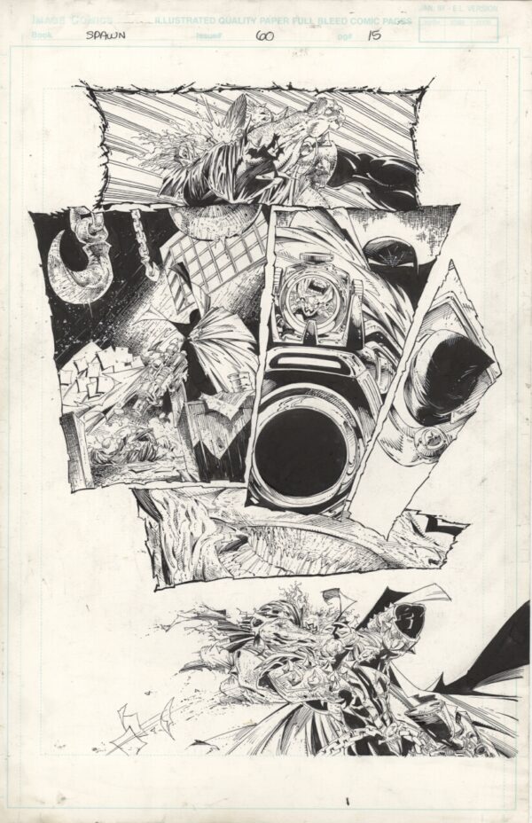 SPAWN - ISSUE 60 - PAGE # 15 - ORIGINAL ART PAGE