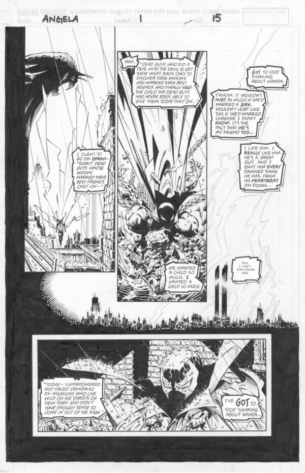 ANGELA - ISSUE 1 - PAGE #15 - ORIGINAL ART PAGE
