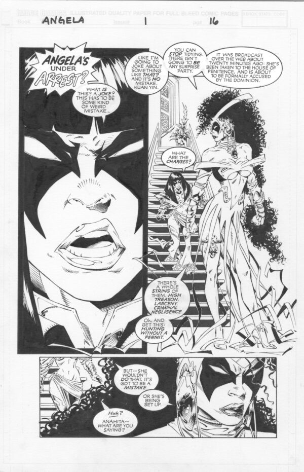ANGELA - ISSUE 1 - PAGE #16 - ORIGINAL ART PAGE