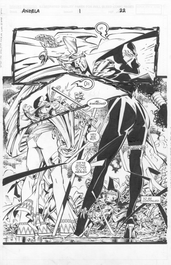 ANGELA - ISSUE 1 - PAGE # 22 - ORIGINAL ART PAGE