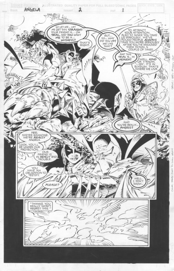 ANGELA - ISSUE 2 - PAGE # 1 - ORIGINAL ART PAGE