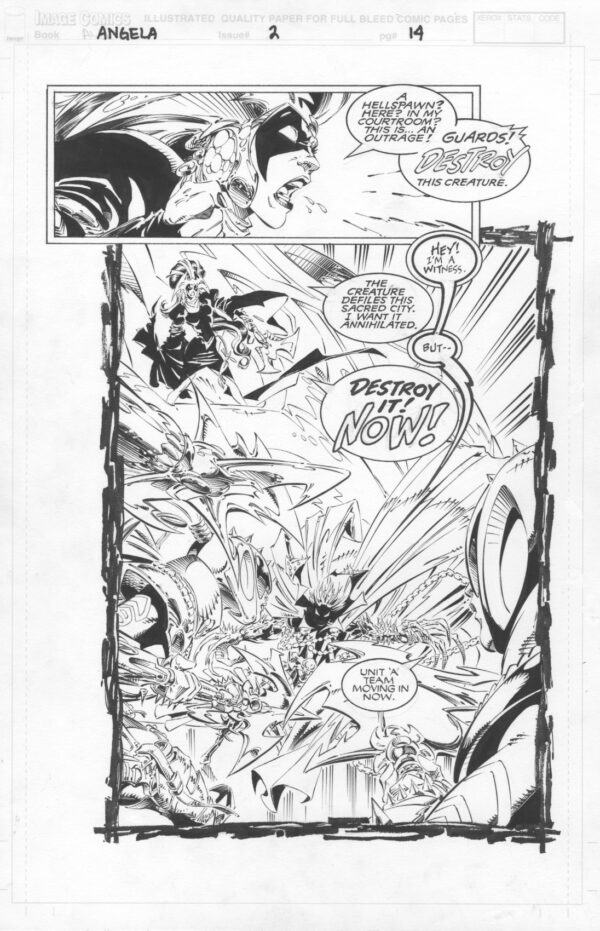 ANGELA - ISSUE 2 - PAGE # 14 - ORIGINAL ART PAGE