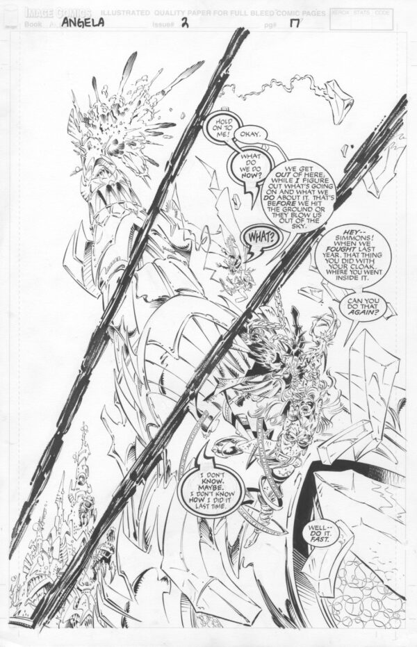 ANGELA - ISSUE 2 - PAGE # 17 - ORIGINAL ART PAGE