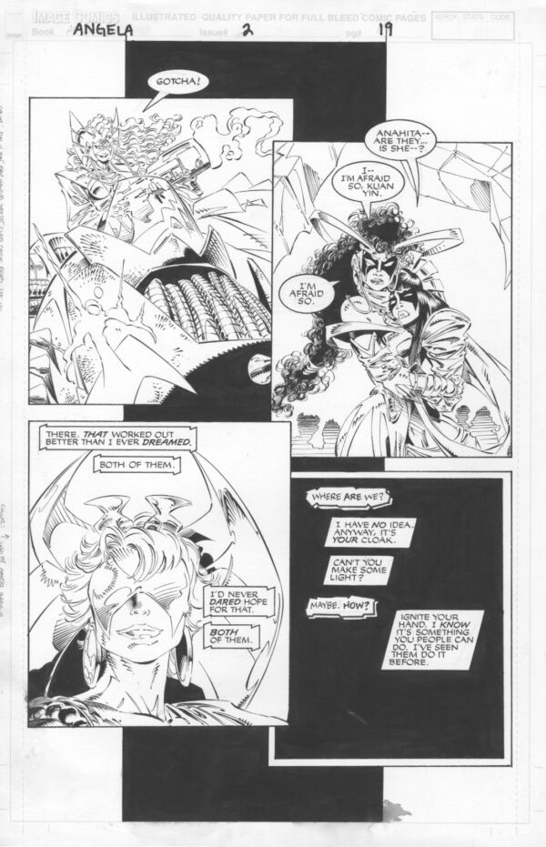 ANGELA - ISSUE 2 - PAGE # 19 - ORIGINAL ART PAGE