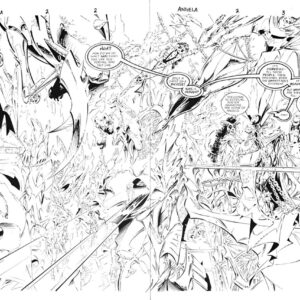 ANGELA - ISSUE 2 - DPS - PAGE #'s 2 & 3 - ORIGINAL ART PAGES
