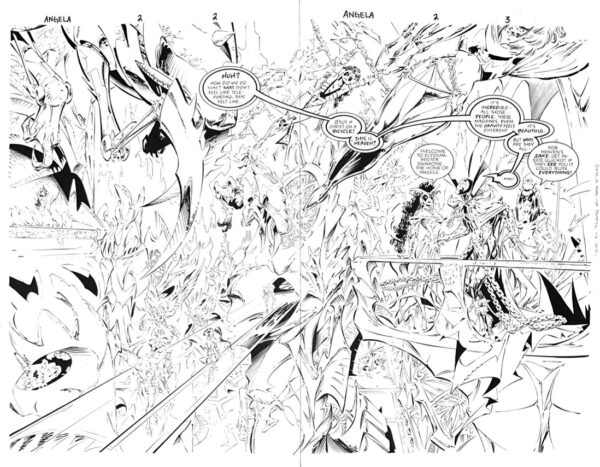 ANGELA - ISSUE 2 - DPS - PAGE #'s 2 & 3 - ORIGINAL ART PAGES