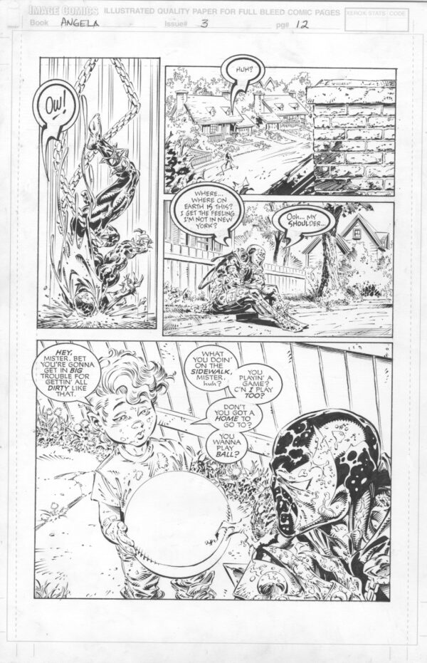ANGELA - ISSUE 3 - PAGE # 12 - ORIGINAL ART PAGE