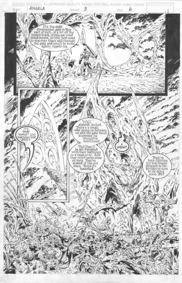 ANGELA - ISSUE 1 - PAGE # 6 - ORIGINAL ART PAGE